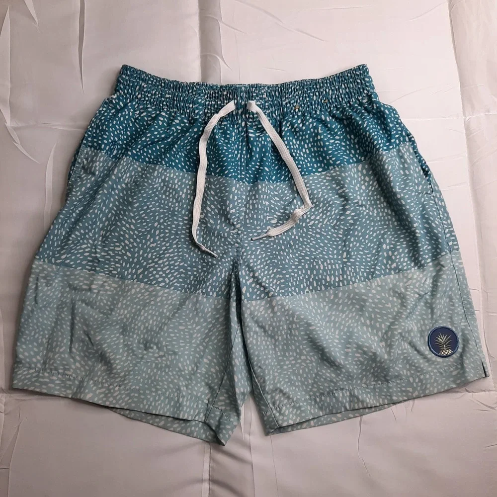 Chubbies Swim Trunks Mens Medium Blue The Whale Shark 7